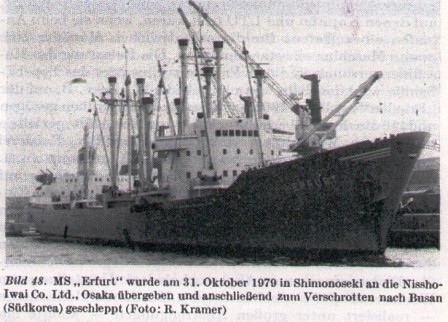 ("Seewirtschaft " 1987 - Auszug aus dem Artikel von Dietrich Strobel und Hans-Herrmann Diestel. "Bau,Bewährung und Verbleib der Typ IV-Schiffe".)