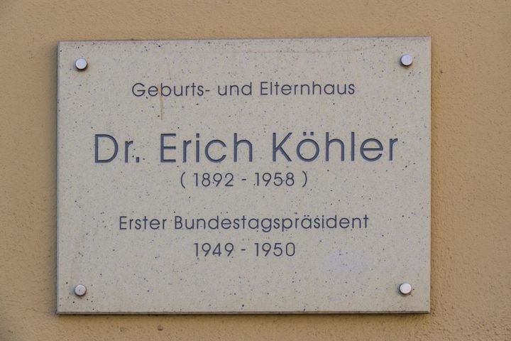 Erster Bundestagspräsident Erich Köhler